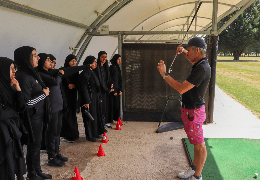 Inclusive girls golf at Lincs Junior Golf Academy